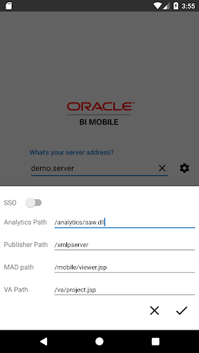 Oracle BI Mobile (Deprecated) Screen 2