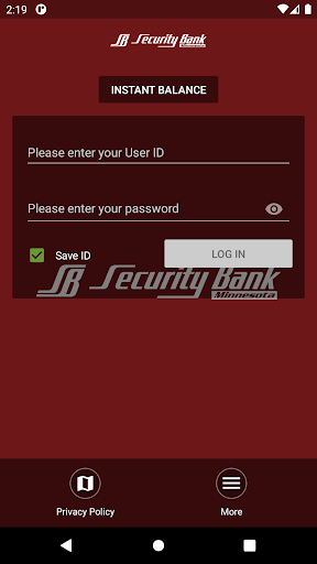 Security Bank Minnesota Screen 2