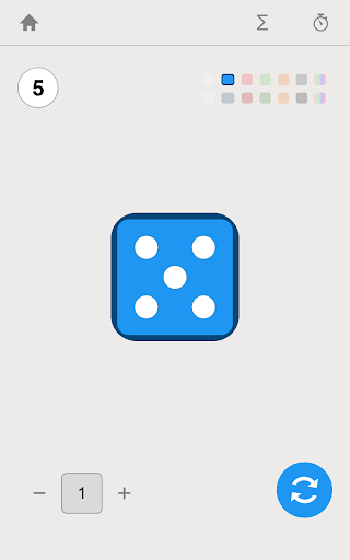 Screenshot of Dice Roller App