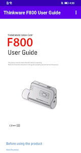 Thinkware F800 User Guide