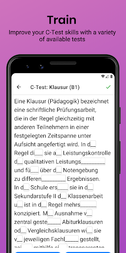 C-Tester | Studienkolleg Test Screen 3