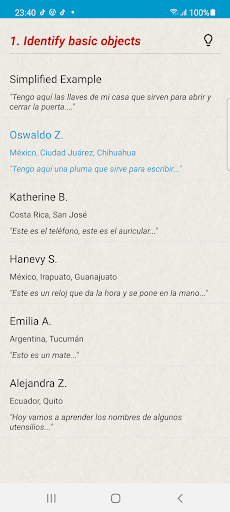Spanish Proficiency Exercises Screen 3