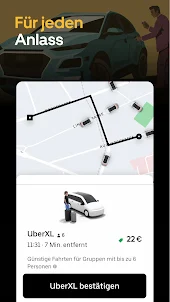 Uber - Eine Fahrt bestellen