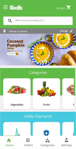 Android application Keells screenshort