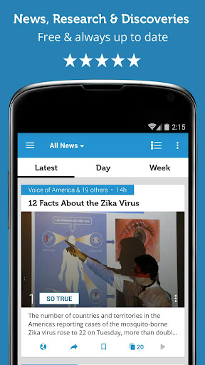 Android application Health & Fitness News and Tips screenshort