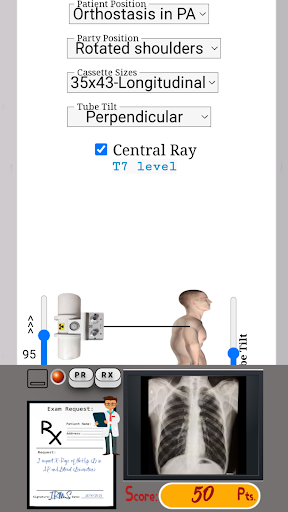 Android application Radtech Positioning Training screenshort