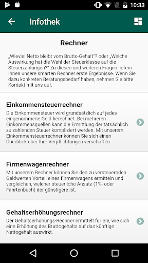 Die GHP-Steuerberater App Screen 2