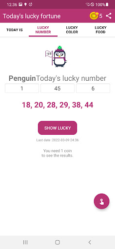 Penguin Lucky Fortune Teller Screen 3