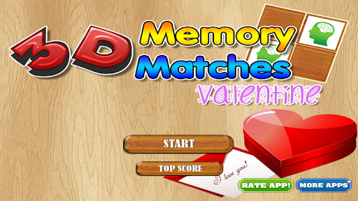 3D memory matches valentine screenshot 8