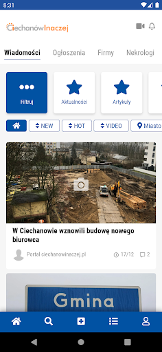Android application Ciechanowinaczej.pl screenshort