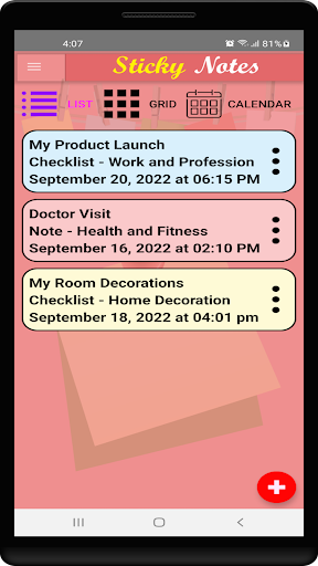 Sticky Notes - Note Organizer Screen 2