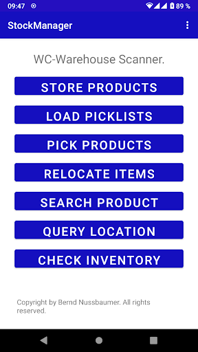 Android application StockManager screenshort