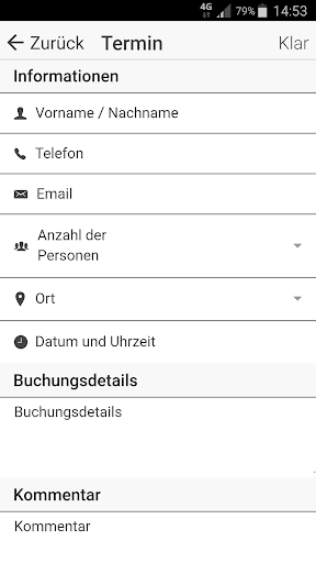 Demo Friseur Studio mit Termin
