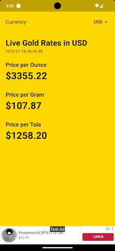 International Gold Rate Live