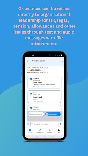WUS Ap - Worker Support App Screen 2