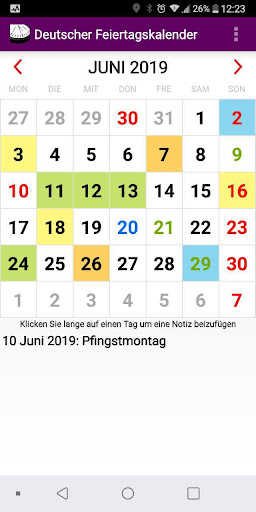 Deutsch Kalender 2023 Screen 2