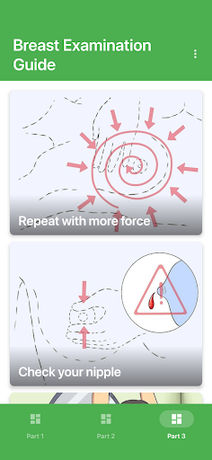 Breast Examination Guide Screen 3