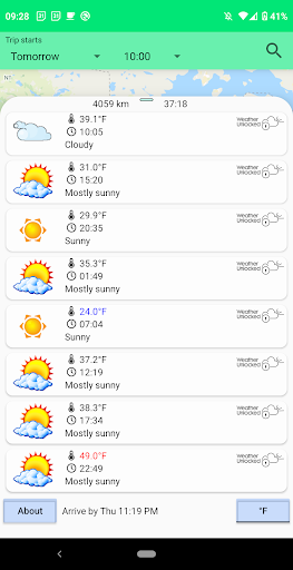 Travel Weather - drive safe! Screen 2