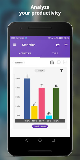 SelfM - Time Tracker Screen 2