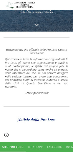 Android application Pro Loco Quartu Sant'Elena screenshort