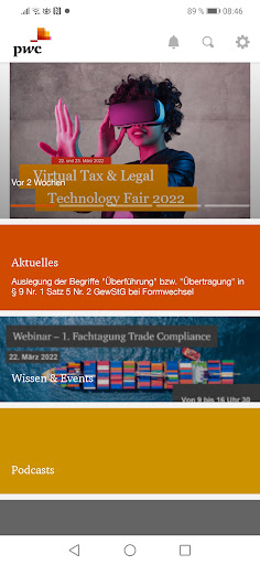 Android application PwC Tax & Legal App screenshort
