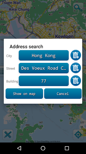 Map of Hong Kong offline Screen 3