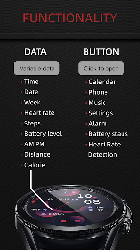 Fascinating Flat For Wear OS Screen 2