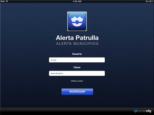 Android application Alerta Patrulla screenshort