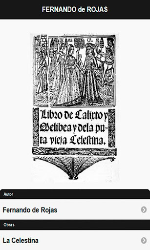 Android application La Celestina Calisto y Melibea screenshort