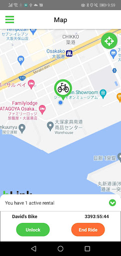 RideBLink - bike sharing Screen 2