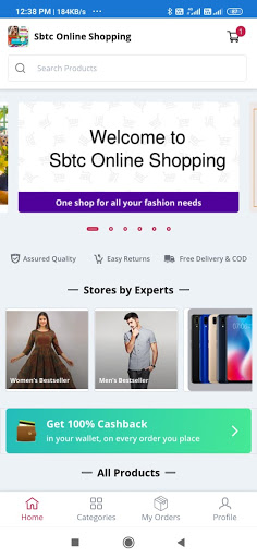 Sbtc Indian online shopping Screen 3