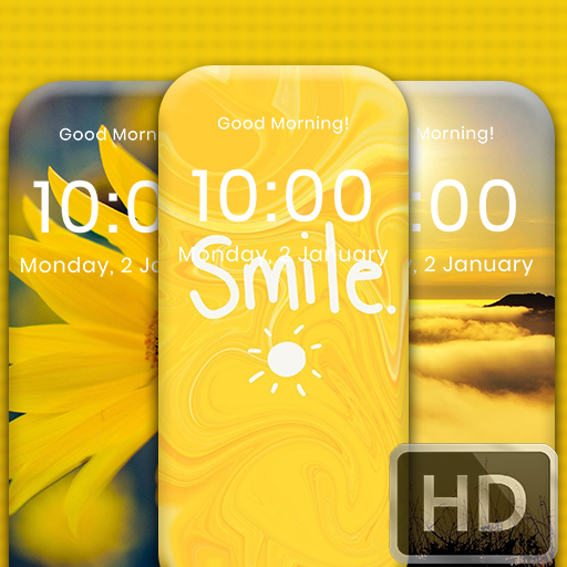 Yellow Theme HD Wallpaper Logo