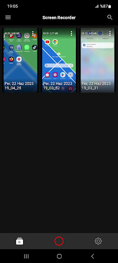 Android application Screen Recorder screenshort