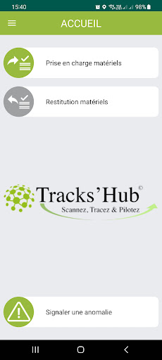 TRACKSHUB Screen 2