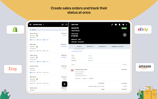 Screenshot of Inventory Management App -Zoho