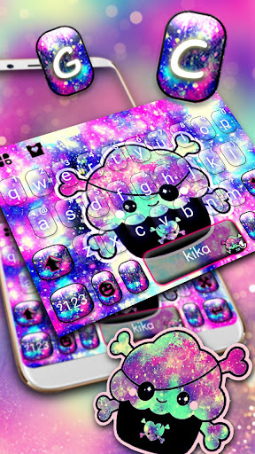 Galaxy Pirate Cupcake Keyboard Screen 2