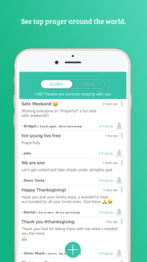 Android application Prayerful - The World is Prayi screenshort