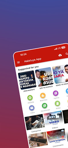 Android application Haleluya App screenshort