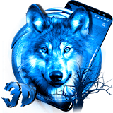 3D Ice Wolf Theme icon