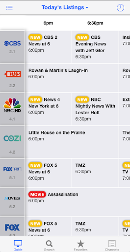 Android application TV Listings Guide USA screenshort