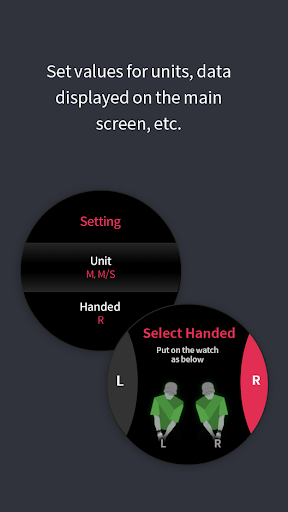 Android application Golfzon WAVE Watch screenshort