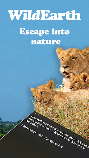 Android application WildEarth TV - Nature Safari screenshort