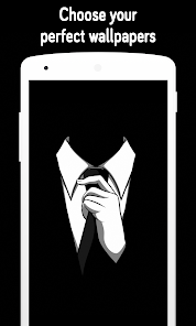 Create meme tie wallpaper for smartphone, black tuxedo with tie