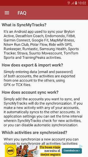 SyncMyTracks (Trial version) screenshot 5