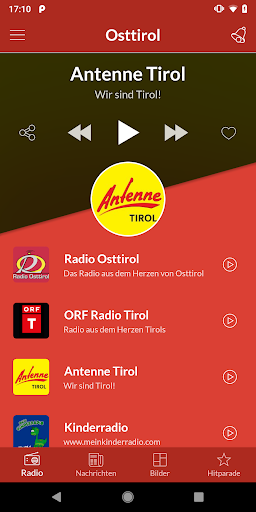 Android application Osttirol screenshort