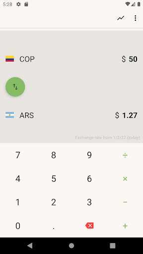 Arg. Peso Colombian Peso COP Screen 2