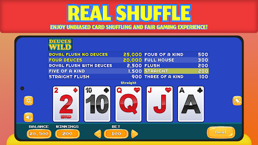 Deuces Wild - Offline Screen 2