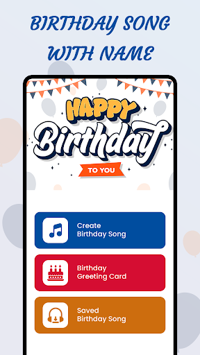 Android application Birthday Song With Name screenshort