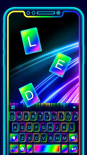 Super Neon 3d Keyboard Theme 6.0.1109_8 screenshots 1