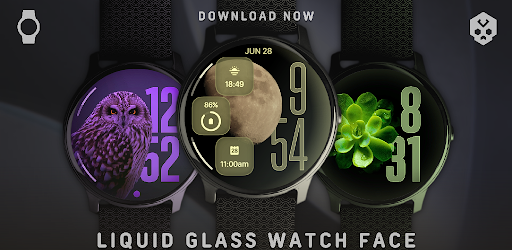 Liquid Glass Watch Face